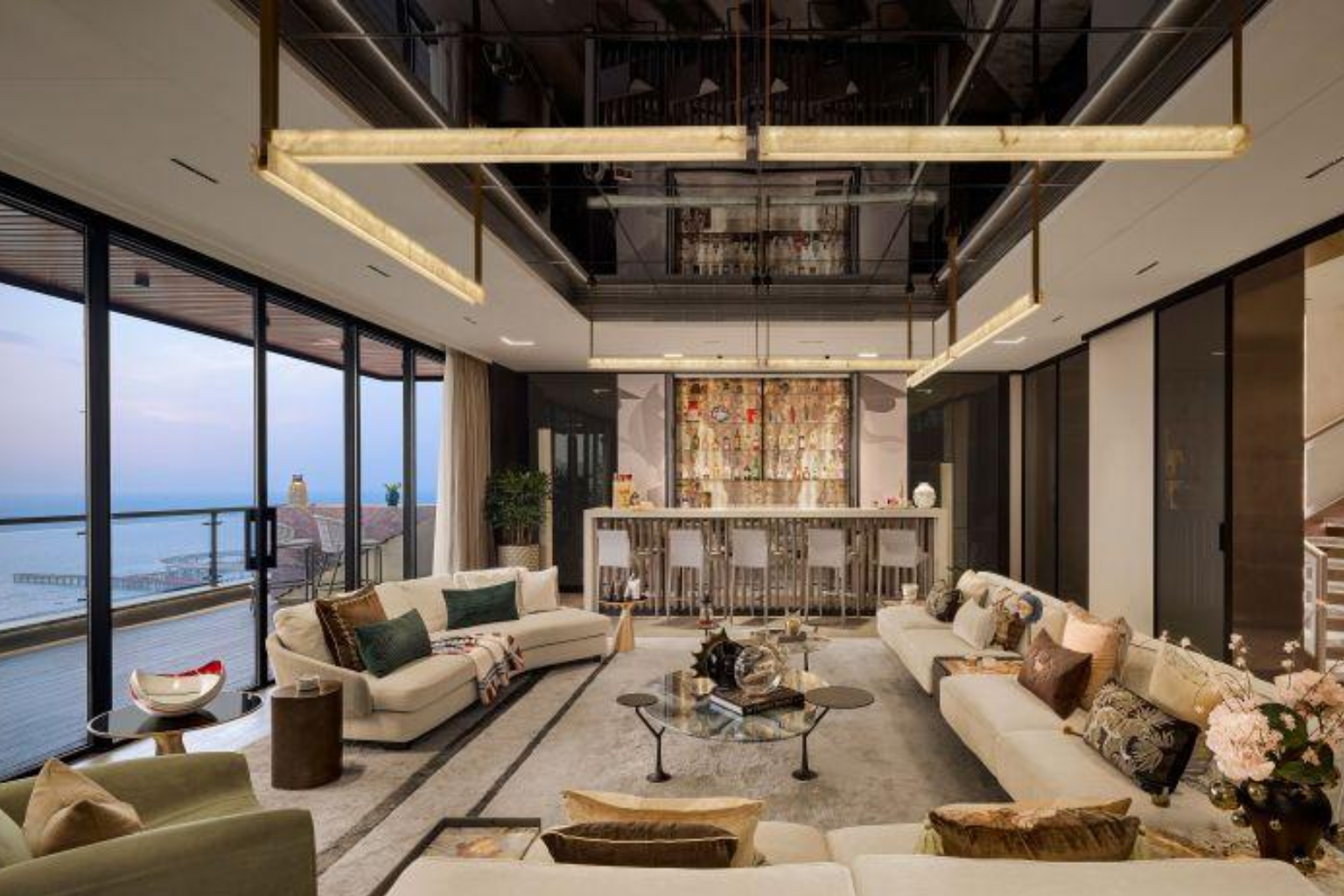 Luxury interior living room